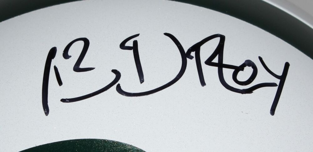 Sheldon Richardson Signed Jets Full-Size Helmet Inscribed "13 DROY" (PSA COA)