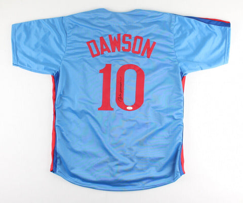 Andre Dawson Signed Montreal Expos Jersey (JSA Holo) 1977 Rookie of the year