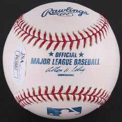 John Smoltz Signed OML Baseball JSA COA 213 Wins,3,084 K's,154 Saves Atl.Braves