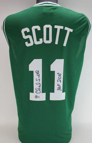 Charlie Scott Signed Boston Celtics Jersey Inscribed "HOF 2018" (JSA COA)