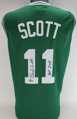 Charlie Scott Signed Boston Celtics Jersey Inscribed "HOF 2018" (JSA COA)