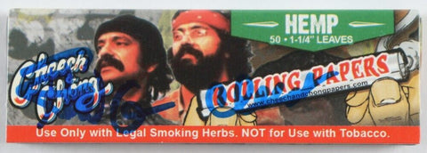 Cheech Marin & Tommy Chong Signed "Cheech & Chong" Rolling Papers (JSA COA)