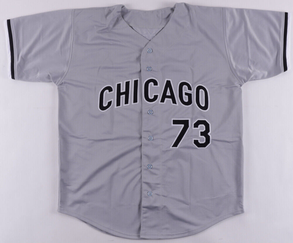 Yermin Mercedes Signed Chicago Grey Baseball Jersey (Beckett)