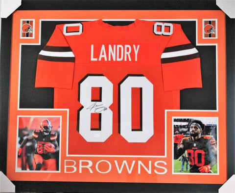 Jarvis Landry Signed Cleveland Browns Color Rush Jersey (JSA COA) 3×Pr –