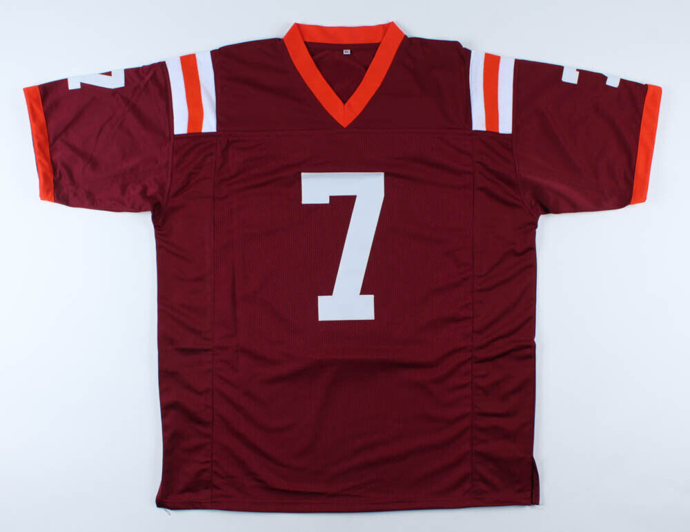 Michael Vick Signed Virginia Tech Hokies Jersey (Beckett COA) #1 Overa –