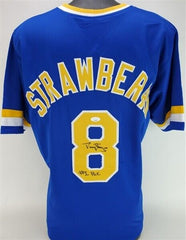 Darryl Strawberry Signed Crenshaw High School Cougars Jersey (JSA COA) N.Y. Mets