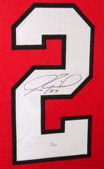 Jeremy Roenick Signed Blackhawks 35x43 Custom Framed Jersey (JSA COA)