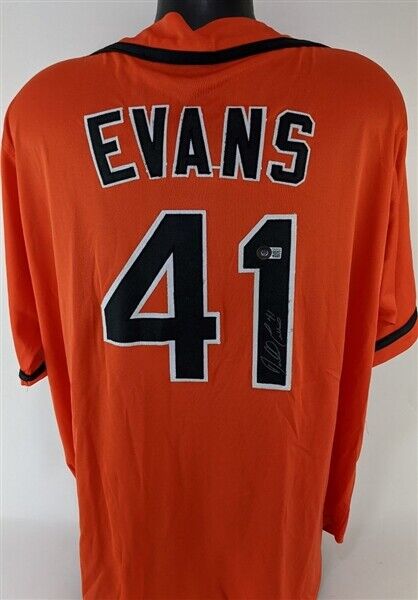 Darrell Evans Signed San Francisco Giants Throwback Jersey Beckett Wit –