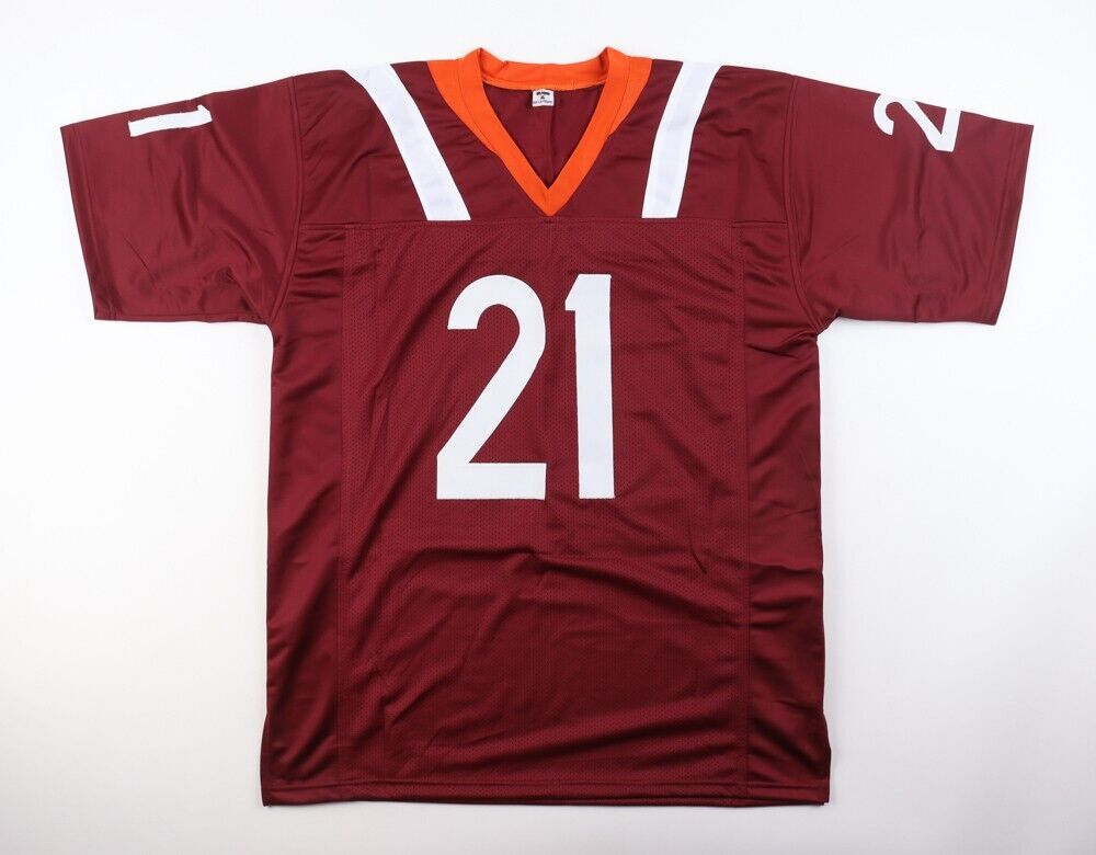 Khalil Herbert Signed Virginia Tech Hokies Jersey (Beckett COA) Chicago Bears RB