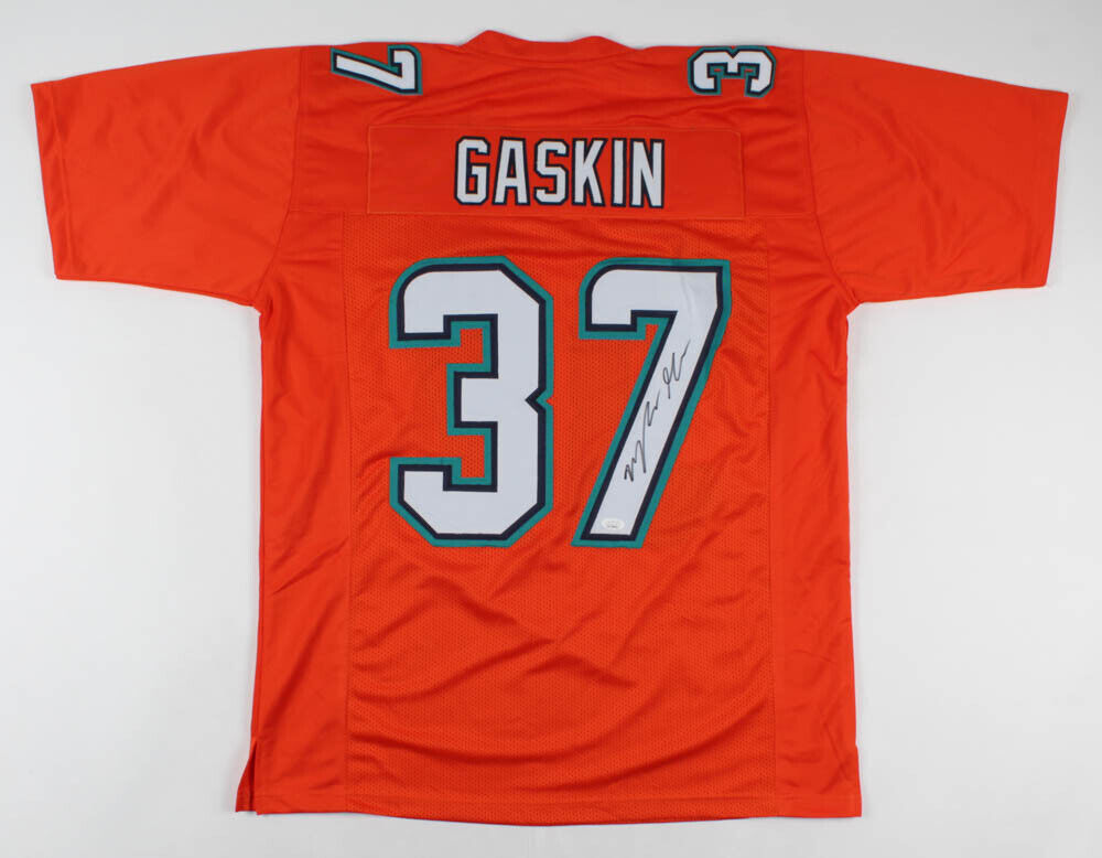 Myles Gaskin Signed Miami Dolphins Jersey (JSA COA) 2nd Year Washingto –