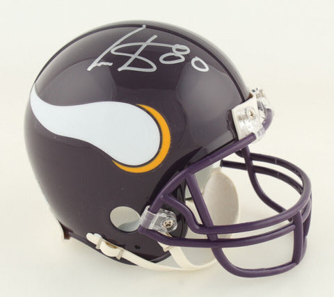 Cris Carter Signed Vikings Mini-Helmet (Schwartz) Minnesota Hall of Fame W.R.