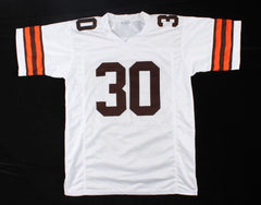 Cleo Miller Signed Browns Jersey (Beckett COA) Cleveland Full Back 1975-1982