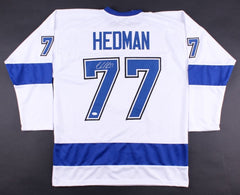 Victor Hedman Signed Lightning Jersey (JSA COA) Veteran Tampa Bay Defenseman