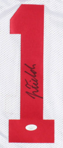 Justin Fields Signed Ohio State Buckeyes Jersey (JSA COA) 2021 Top 10 Pick ? Q.B