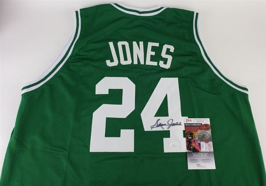 Sam Jones Signed Boston Celtics Jersey (JSA COA) Hall of Fame 2018 /Di –