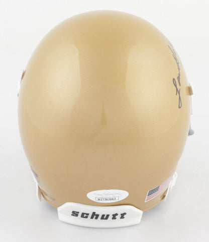 Lou Holtz Signed Notre Dame Fighting Irish Schutt Mini Helmet (JSA) Head Coach