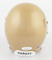 Lou Holtz Signed Notre Dame Fighting Irish Schutt Mini Helmet (JSA) Head Coach