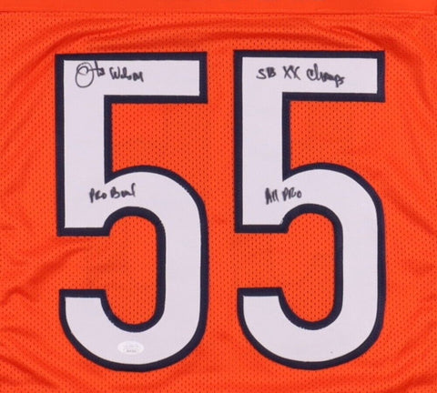 Otis Wilson Signed Chicago Bear Jersey Inscribed "SB XX Champs & Pro Bowl" (JSA)