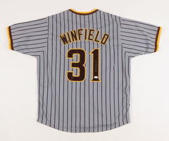 Dave Winfield Signed San Diego Padres Jersey (JSA COA) 12xAll Star Outfielder