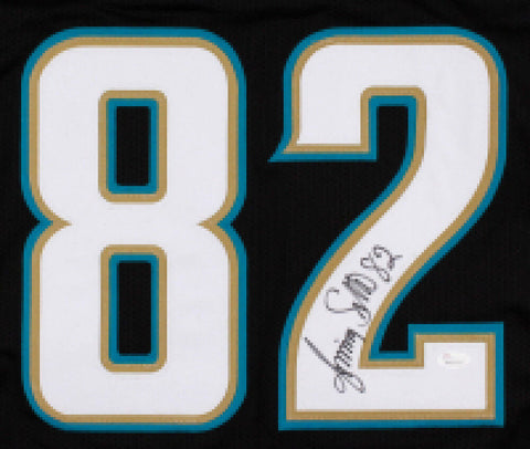 Jimmy Smith Signed Jaguars Jersey (JSA COA) Holds 31 Jacksonville Records W.R.