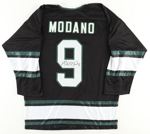Mike Modano Signed Dallas Stars 35 x 43 Framed Jersey (JSA COA) 1999 Cup  Champ