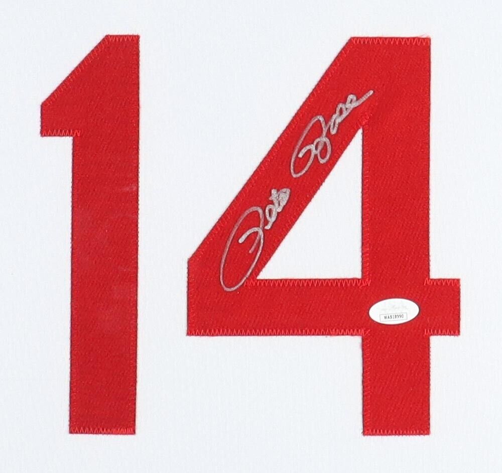 Pete Rose 4256 Autographed Cincinnati Reds Jersey (FIterman)