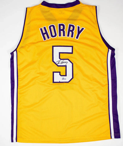 Robert Horry Signed Los Angeles Lakers Jersey (Beckett) 7xNBA Champion Forward