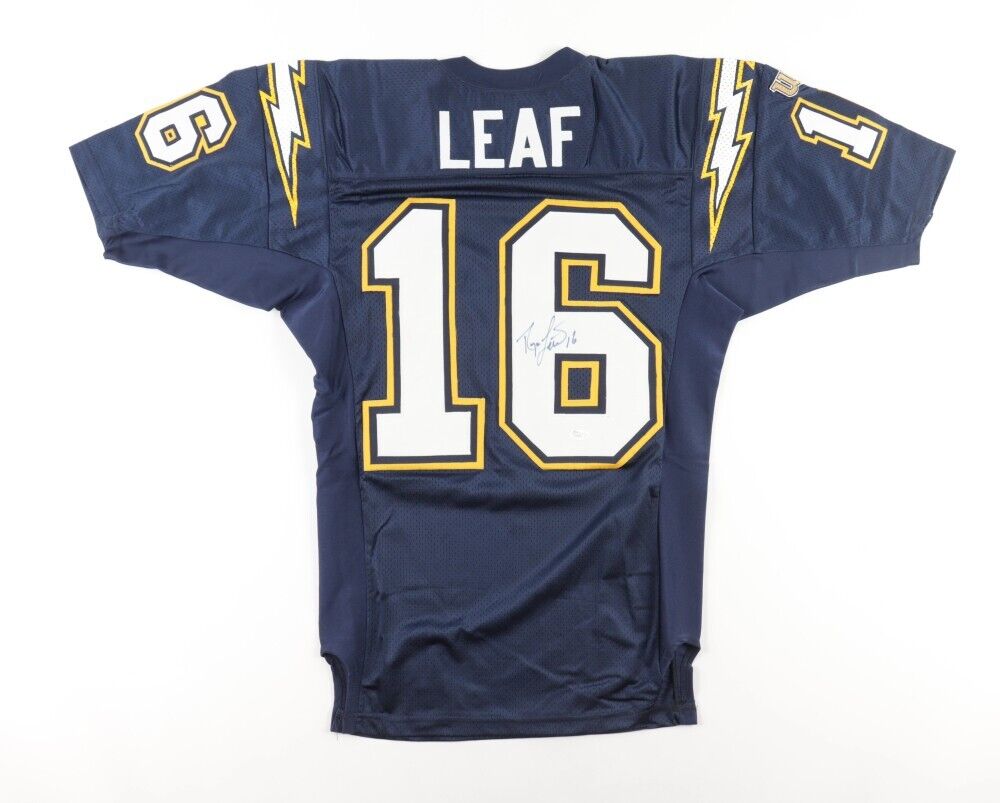 Ryan Leaf Signed Chargers Jersey (JSA COA) San Diego's 1998 #2 Overall –