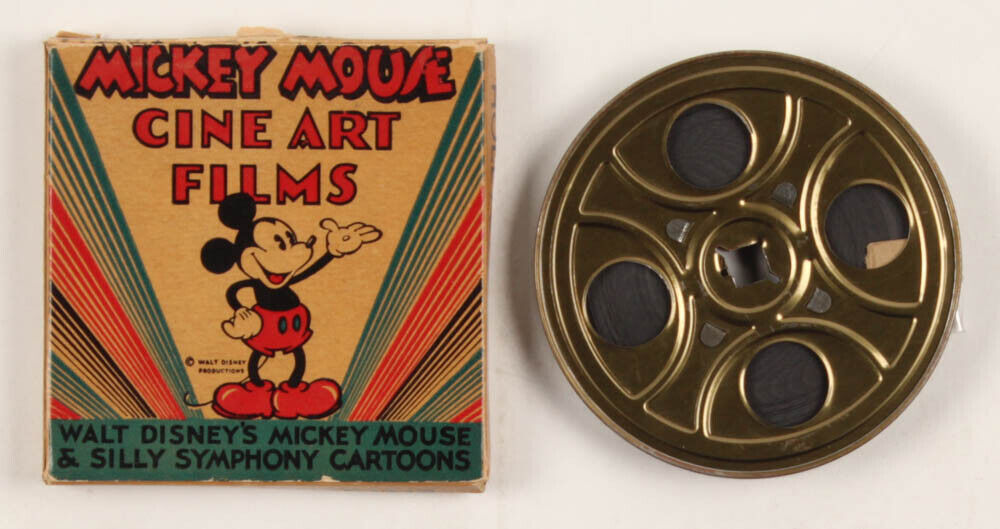 Vintage 1940's "Walt Disney: Mickey Mouse" 8mm Film Reel with Original Box