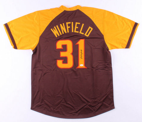 Dave Winfield Signed San Diego Padres Jersey (JSA COA) 12xAll Star Outfielder DH