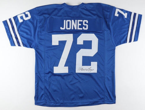 Ed "Too Tall" Jones Signed Cowboy Throwback Jersey (JSA COA) Dallas 3xProBowl DE
