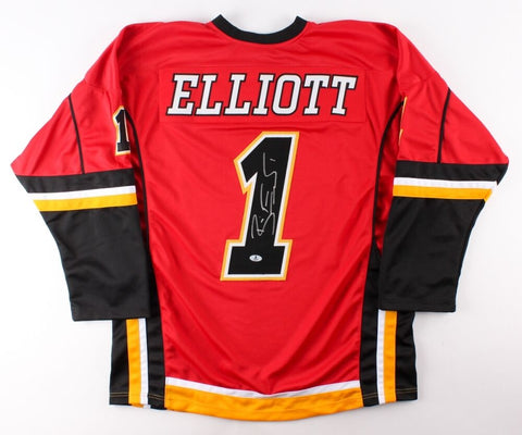 Brian Elliott Signed Calgary Flames Jersey (Beckett COA) NHL Career 2006–present