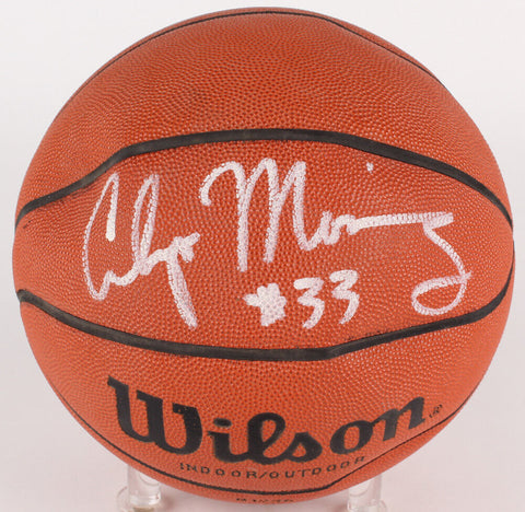 Alonzo Mourning Signed NBA Basketball (JSA) #2 Pick 1992 NBA Draft / Miami Heat