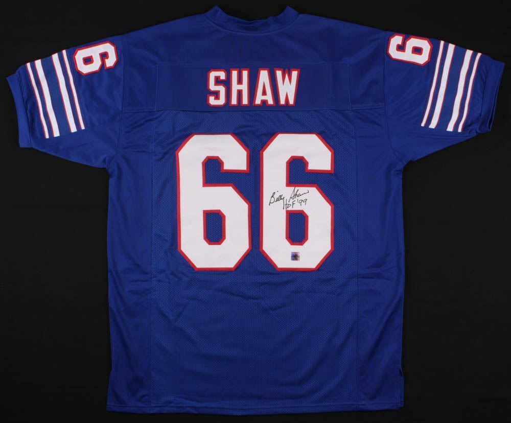 Billy Shaw Signed Bills Jersey Inscribed "HOF '99" (Jersey Source) 8×All-Star