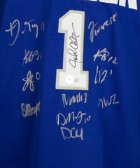 2021 Kentucky Wildcats Team Signed John Caliparii Jersey (Beckett) 12 Sigs /Read