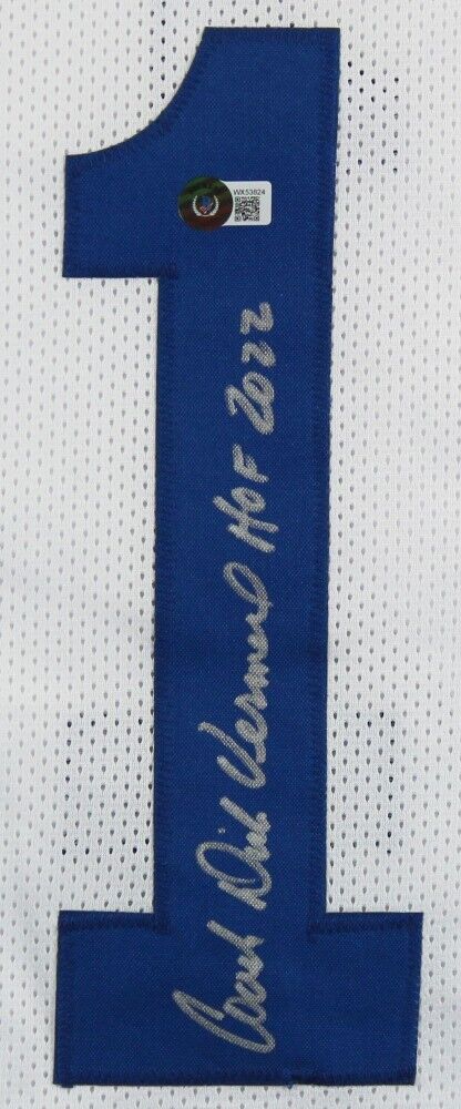 Dick Vermeil Signed Jersey Inscribed HOF 2022 (Beckett) Super Bowl St Louis Rams