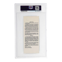 Barry Larkin Signed 1987 Original All-Star Game Ticket /PSA Encapsulated Reds SS