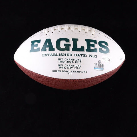 Zach Ertz Signed Philadelphia Eagles Logo Football JSA COA Super Bowl LII Champs