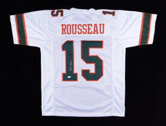 Gregory Rousseau Signed Miami Hurricanes Jersey (JSA COA) 2019 15.5 Sacks