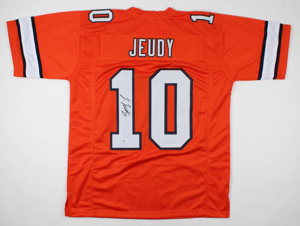 Jerry Jeudy Signed Denver Broncos Jersey (Beckett COA) Ex Alabama Wide –