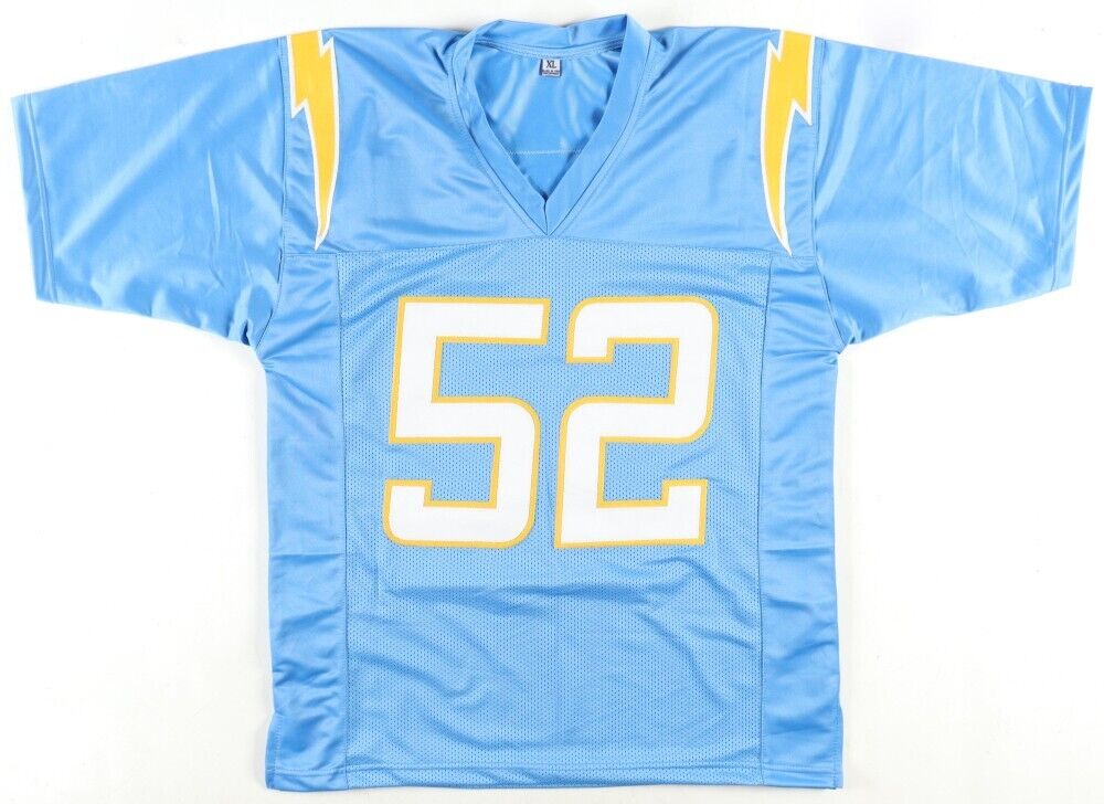 Khalil Mack Signed Los Angeles Chargers Jersey (JSA COA) 7xPro Bowl Linebacker