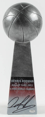 Dennis Rodman Signed Hall of Fame Championship Basketball Trophy (Schwartz COA)