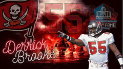Derrick Brooks Signed Tampa Bay Buccaneers Jersey (Beckett) Hall of Fame 2014 LB