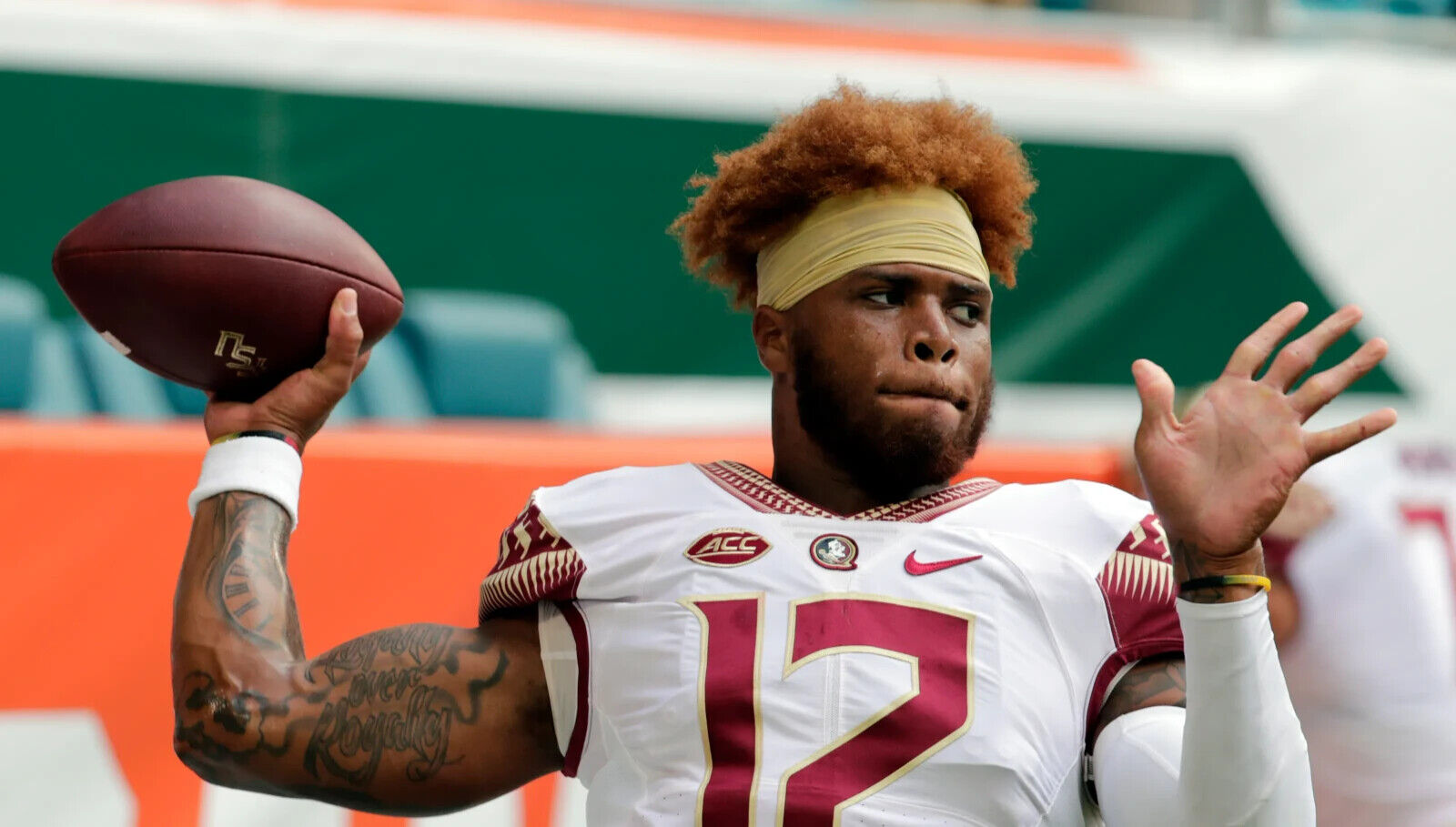 Deondre Francois Signed Florida State Seminoles Jersey (JSA) ACC Rookie ot Year