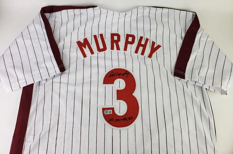 Dale Murphy Signed Philadelphia Phillies Jersey (Beckett) 2×NL MVP (1982,1983)