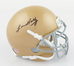 Lou Holtz Signed Notre Dame Fighting Irish Schutt Mini Helmet (JSA) Head Coach