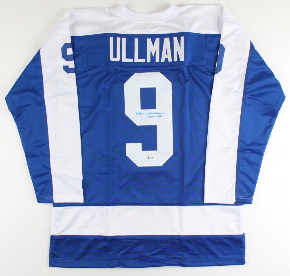 Norm Ullman Signed Toronto Maple Leafs Jersey Inscribed "HOF - 82" (Beckett COA)