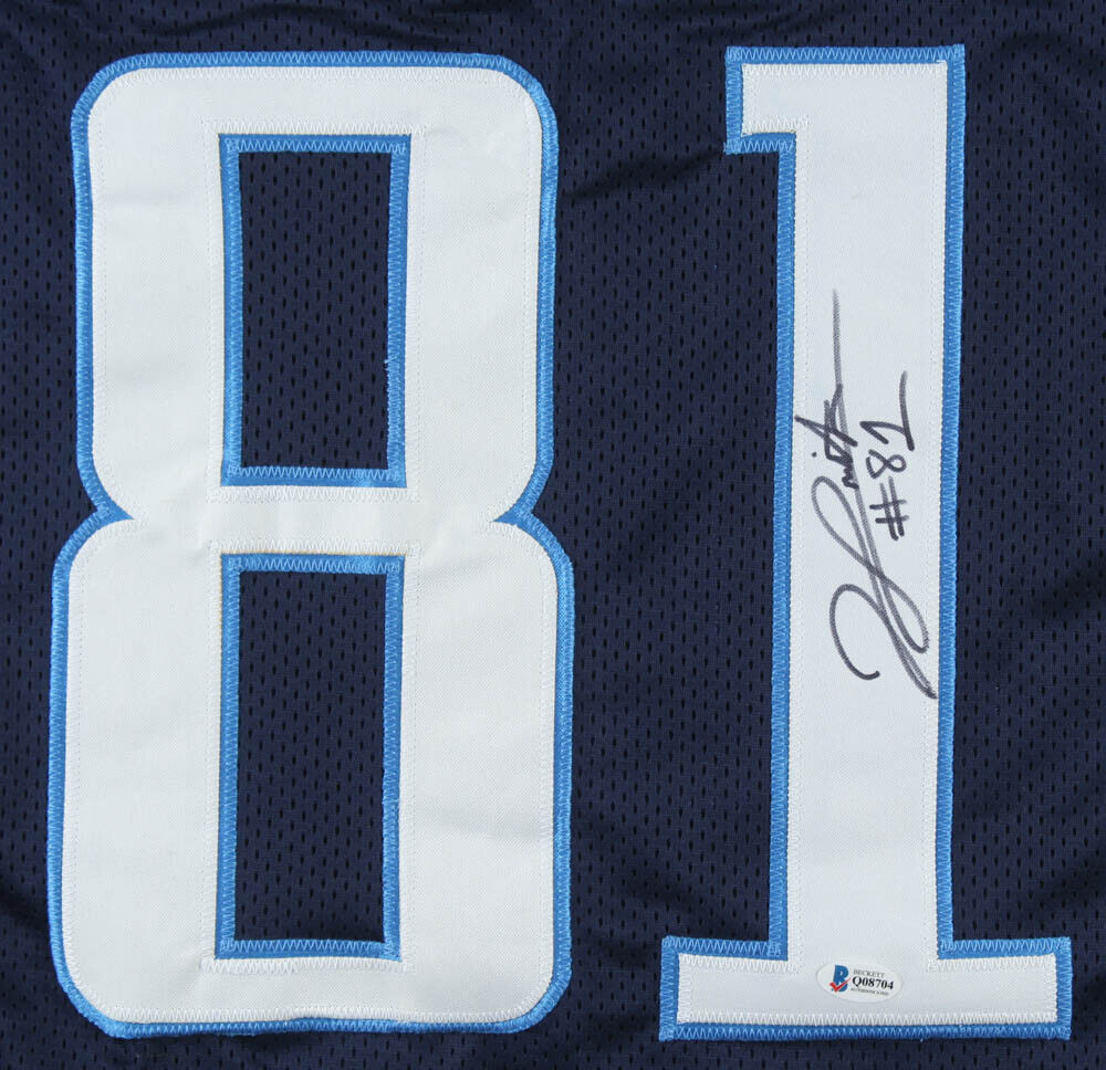 Jonnu Smith Autographed/Signed Jersey COA Tennessee Titans