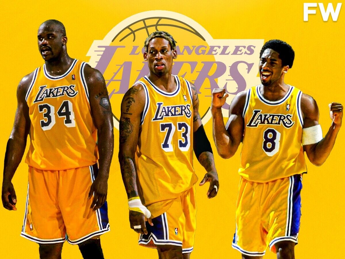 Dennis Rodman Signed Los Angeles Lakers Custom Jersey Framed Display (JSA COA)