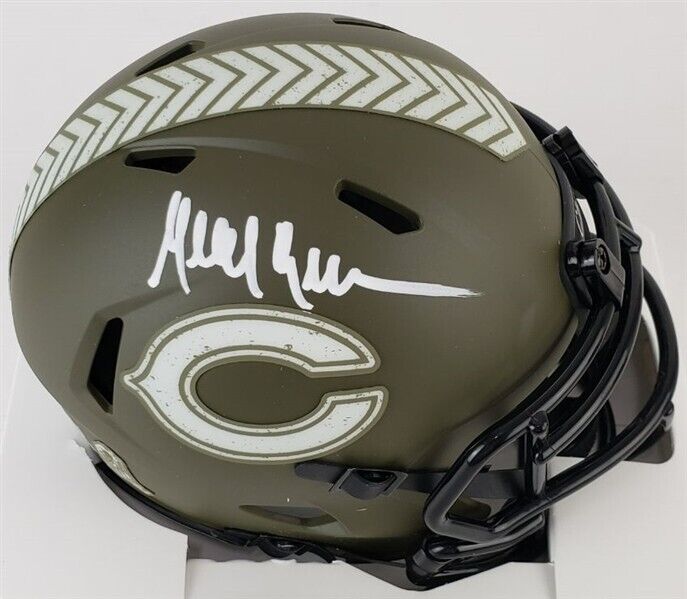 Mike Brown Signed Chicago Bears / Salute Service Alternate Speed Mini –